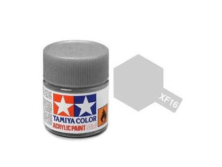 Tamiya Acrylic Mini XF-16 Flat Aluminum - 10ml Jar Online Sale