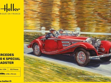 Heller 500 K Special Roadster - 1 24 Scale Model kit Online Sale