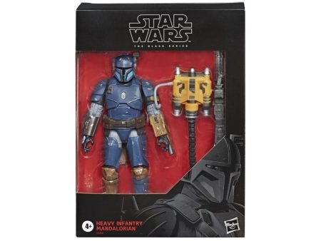 Hasbro Star Wars: The Black Series 6  Heavy Infantry Mandalorian Figure For Sale