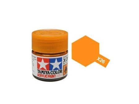 Tamiya Acrylic Mini X-26 Clear Orange - 10ml Jar on Sale