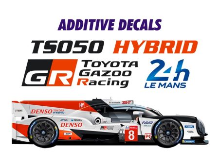 Blue Stuff Toyota TS050 Hybrid Le Mans 2018 markings Decals - 1 24 Scale Cheap