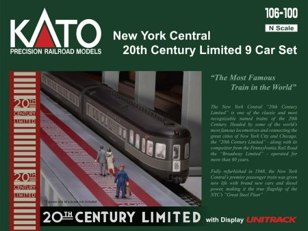 N Scale New York Central 20th Century Limited 9 Car Set Fashion