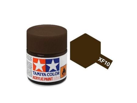 Tamiya Acrylic Mini XF-10 Flat Brown - 10ml Jar Online