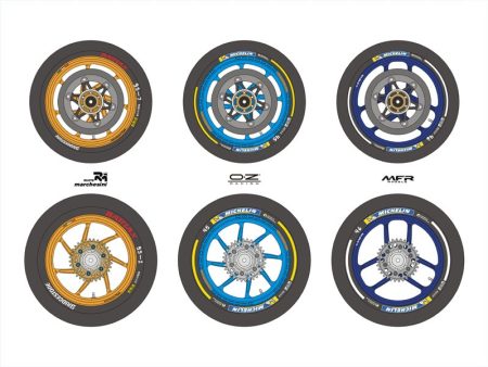 Blue Stuff MOTO GP Tires & Wheels markings Decals - 1 12 Scale Online Hot Sale