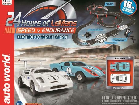 Auto World 24 Hours of Le Mans Speed V Endurance Set 16  - HO Slot Car Set Supply