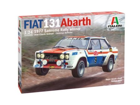 Italeri Fiat 131 Abarth 1977 San Remo Rally Winner - 1 24 Scale Model Kit For Sale