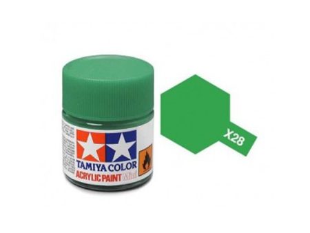 Tamiya Acrylic Mini X-28 Park Green - 10ml Jar For Discount