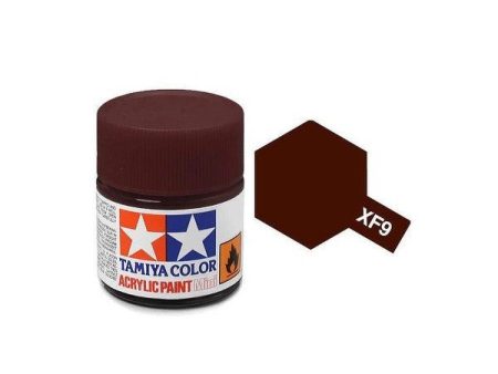 Tamiya Acrylic Mini XF-9 Hull Red - 10ml Jar Online Hot Sale