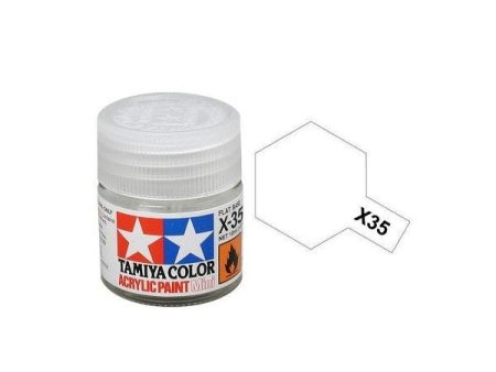 Tamiya Acrylic Mini X-35 Semi Gloss Clear - 10ml Jar For Cheap