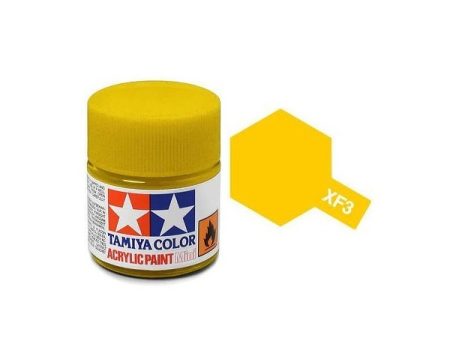 Tamiya Acrylic Mini XF-3 Flat Yellow - 10ml Jar For Cheap