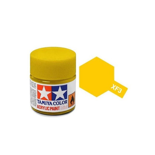 Tamiya Acrylic Mini XF-3 Flat Yellow - 10ml Jar For Cheap