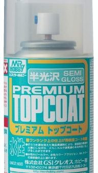 Mr Hobby - Mr. Premium Top Coat Semi Gloss - 88ml Spray - B602 Online Sale