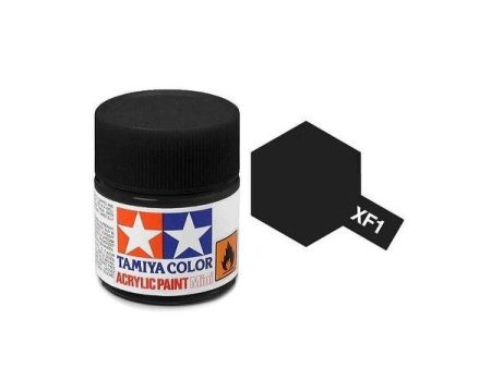 Tamiya Acrylic Mini XF-1 Flat Black - 10ml Jar Fashion