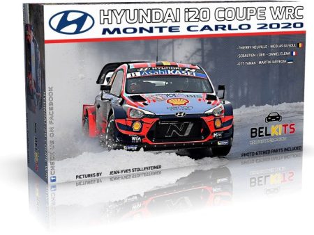 Belkits Hyundai Neuville i20 Coupe WRC Monte Carlo - 1 24 Scale Model Kit Discount