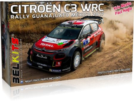 Belkits Citroën C3 WRC Guanajuato Mexico 2017 - 1 24 Scale Cheap