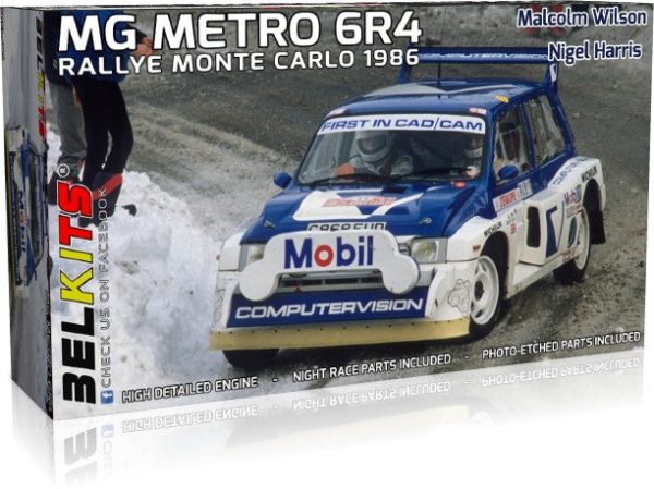 Belkits MG Metro 6R4 Monte-Carlo 1986 - 1 24 Scale Fashion